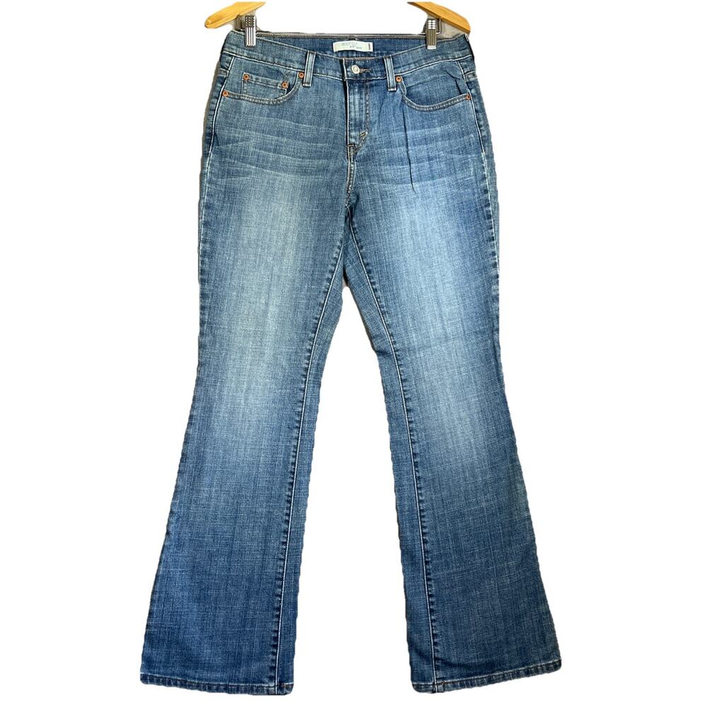 Levis 515 Jeans Womens 8 Medium Blue Bootcut Stretch Denim Soft Worn In